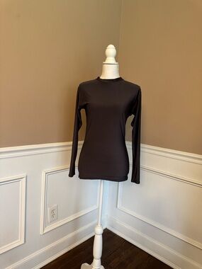 LG Women's Dark Charcoal Long Sleeve Crewneck Top